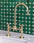 Unlacquered Brass Kitchen Faucet Combo