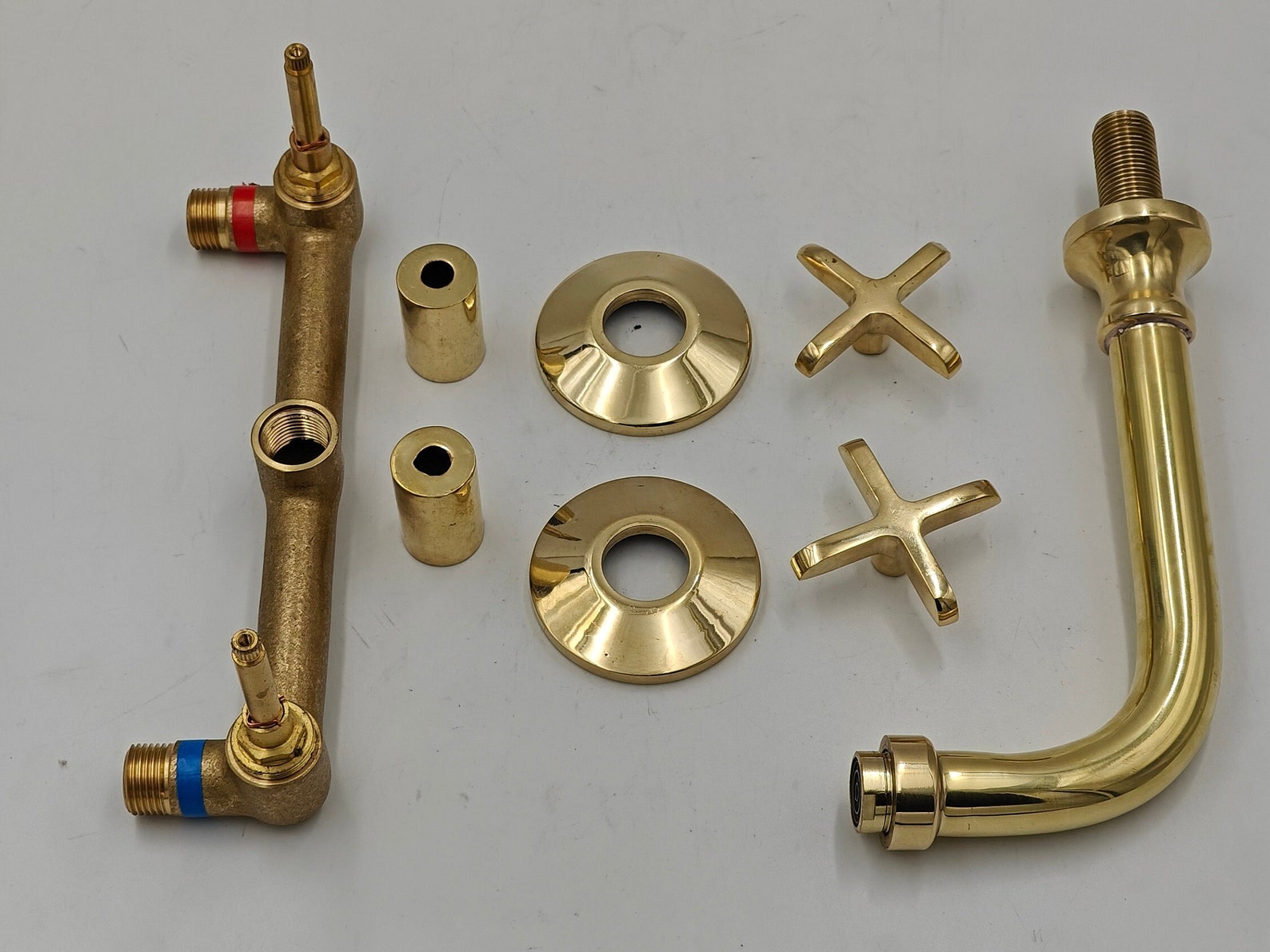 Unlacquered Brass Wall-mount Faucet