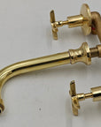 Unlacquered Brass Wall-mount Faucet