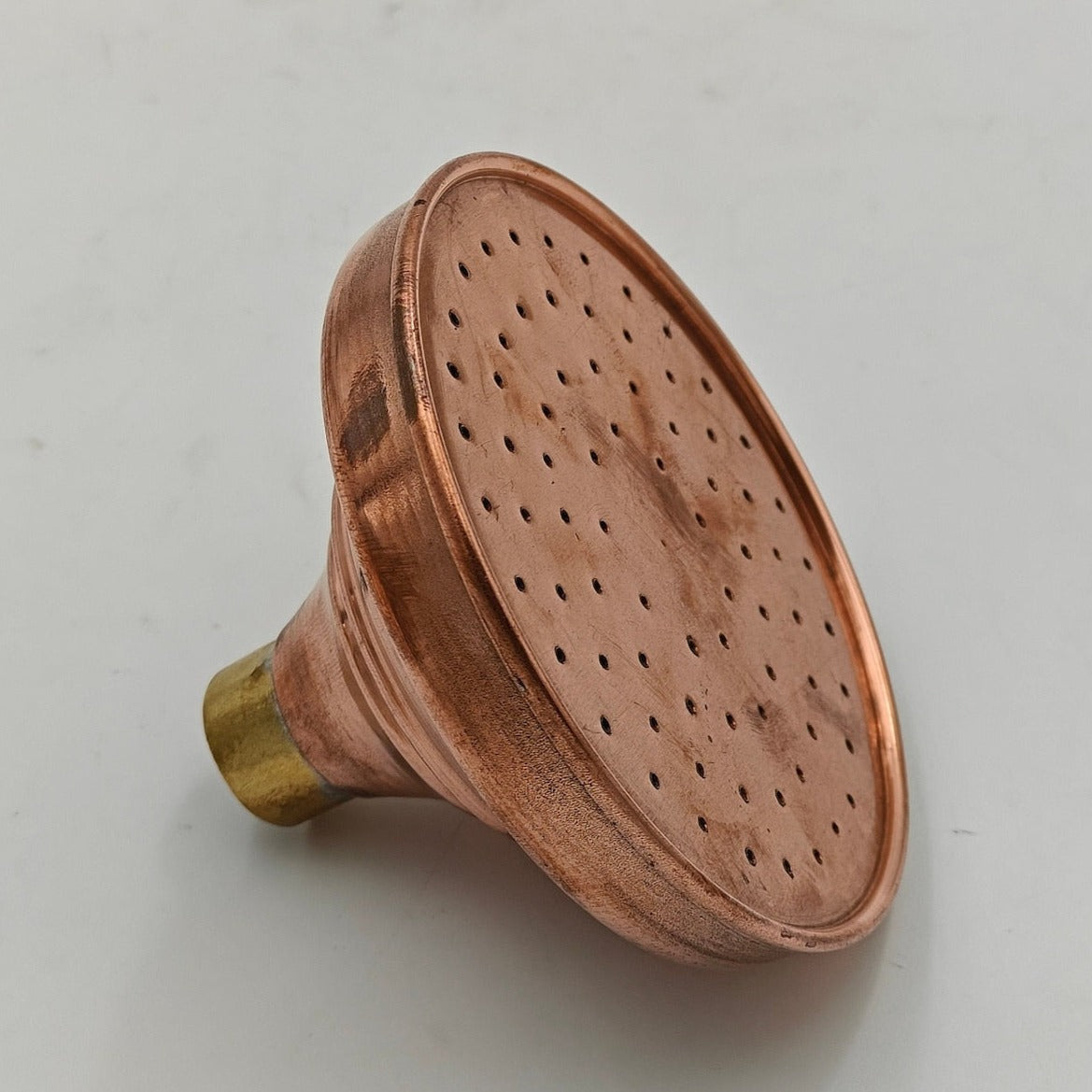 Unlacquered Solid Copper Rain ShowerHead, Round Shower Head