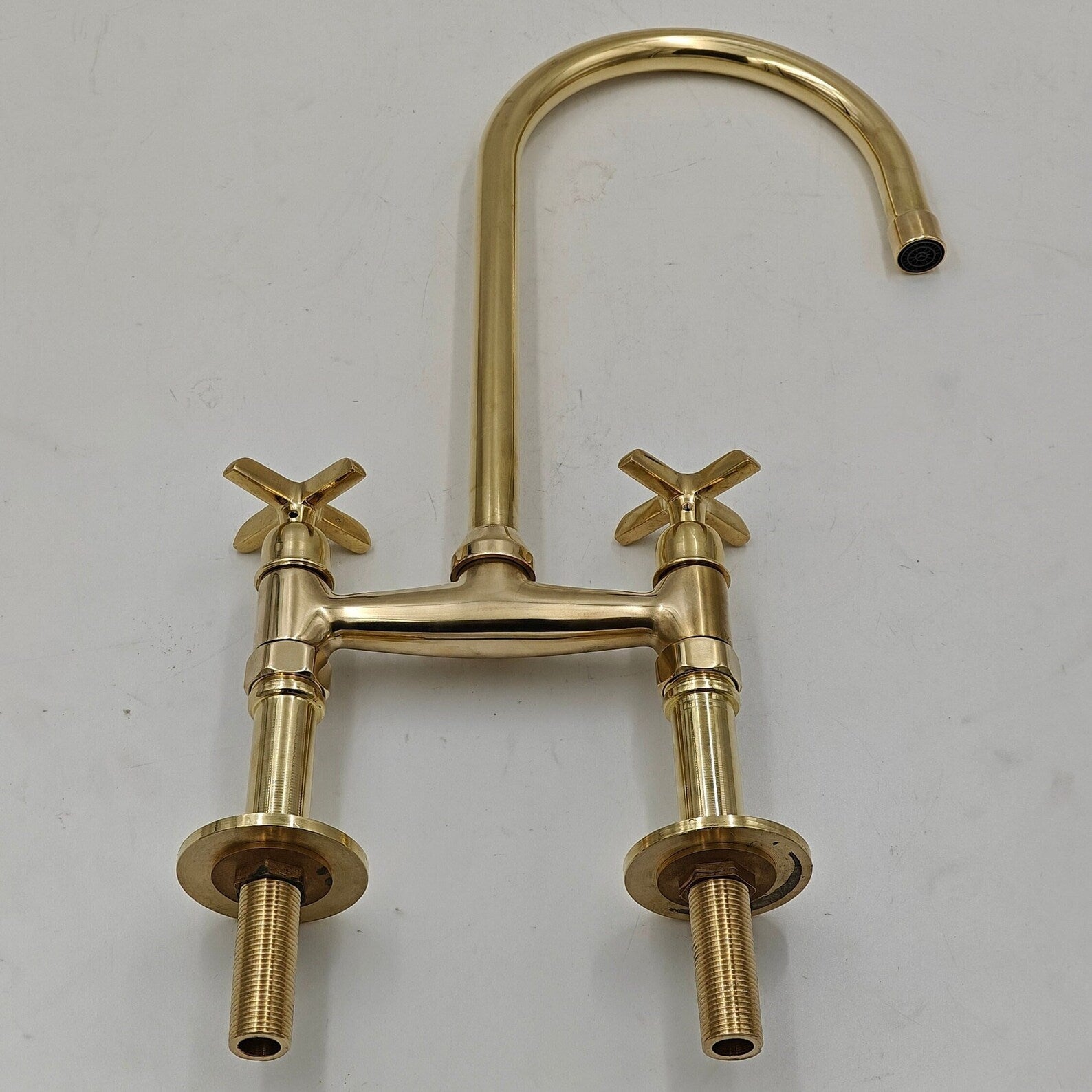 Unlacquered Brass Kitchen Faucet