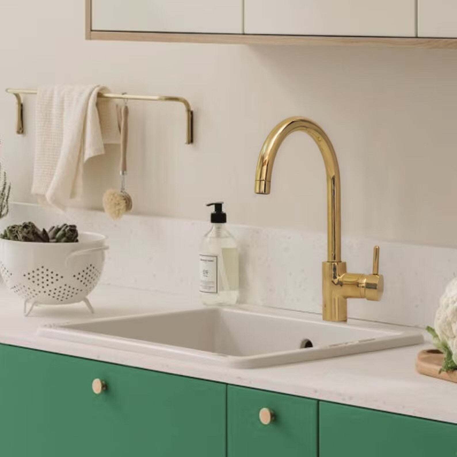 Unlacquered Brass Single Hole Faucet