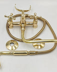 Unlacquered Brass Tub Filler With Long Spout