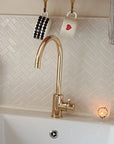 Unlacquered Brass Single Hole Faucet