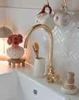 Unlacquered Brass Single Hole Faucet