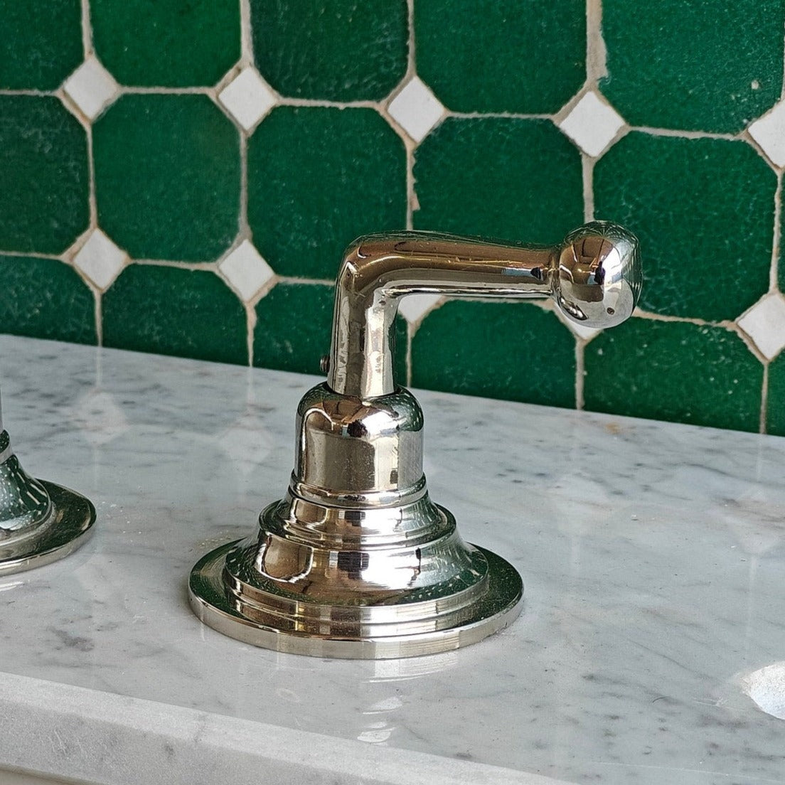 Polished Nickel Deck Mounted Faucet