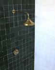 Unlacquered Brass Shower System Rain Shower Head