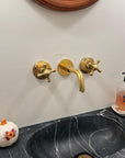 Unlacquered Brass Wall Mount Faucet