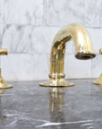 Unlacquered Brass Deck Mounted Sink Faucet