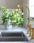 Unlacquered Natural Brass Kitchen Faucet