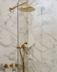 Handcrafted Solid Brass Shower System With HandHeld