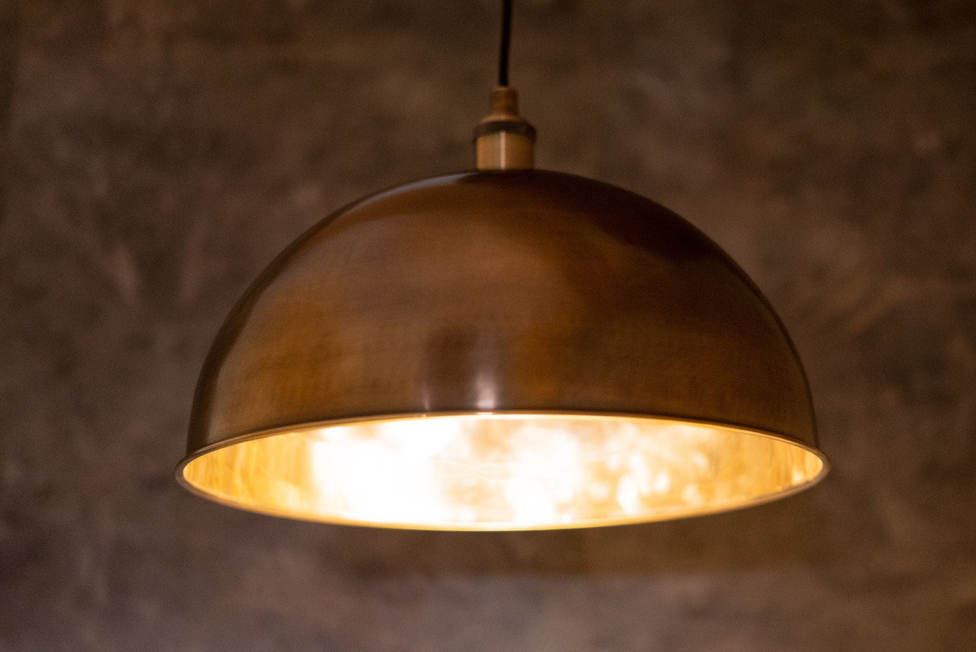 Oil Rubbed Bronze Dome Pendant Light, Bronze Ceiling Dome Lampshade