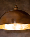 Oil Rubbed Bronze Dome Pendant Light, Bronze Ceiling Dome Lampshade