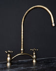 Oil Rubbed Bronze Kitchen Bridge Faucet Vectorian Style