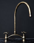 Oil Rubbed Bronze Kitchen Bridge Faucet Vectorian Style