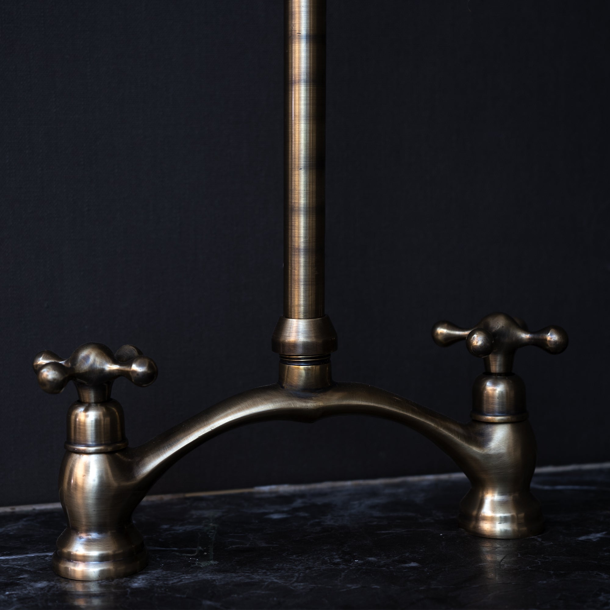 Oil Rubbed Bronze Kitchen Bridge Faucet Vectorian Style