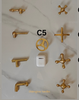 Unlacquered Brass Kitchen Faucet Combo