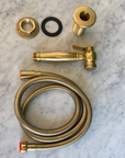 Unlacquered Brass Kitchen Sprayer