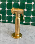 Solid Brass Kitchen Sprayer - Side Sprayer Faucet