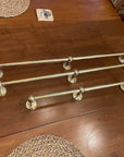 Unlacquered Brass Pot Rack