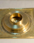 Solid Brass Floor Drain, Hammered Square Shower Drain