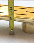 Unlacquered Brass Linear Floor Drain