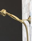 Solid Brass Shower System With Handheld Shower