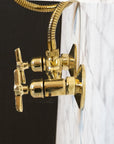 Solid Brass Shower System With Handheld Shower