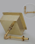 Solid Unlacquered Brass Undermount Hammered Sink, Kitchen Bar Sink