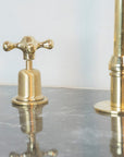 The Bell Widespread Unlacquered Brass Kitchen Faucet