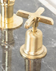 The Bell Widespread Unlacquered Brass Kitchen Faucet