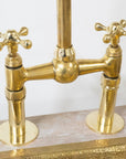 The Brass Bridge Kitchen Faucet With Sprayer