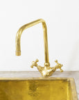 Unlacquered Brass Bathroom Faucet