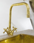 Unlacquered Brass Bathroom Faucet