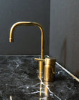 Unlacquered Brass Deck Mounted Basin Faucet