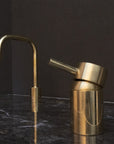 Unlacquered Brass Deck Mounted Basin Faucet