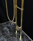 Unlacquered Brass Floor Mount Bath Tub Filler