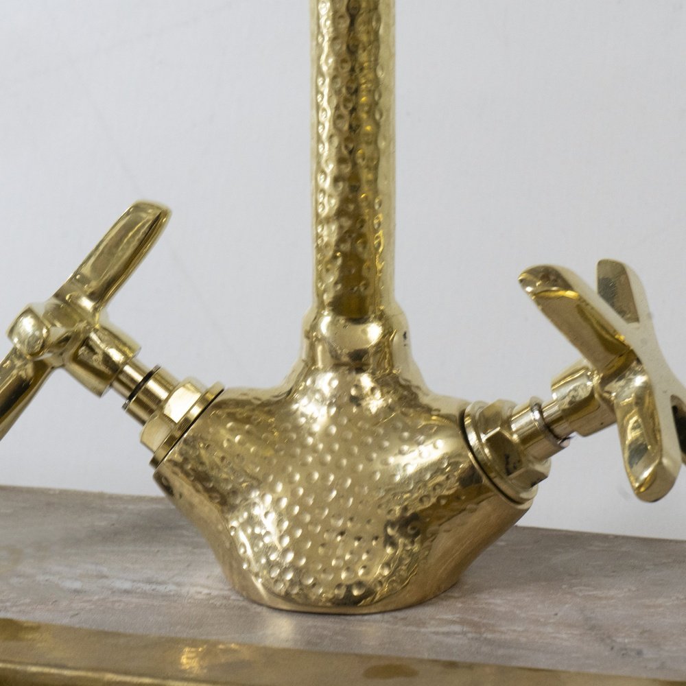 Unlacquered Brass Gooseneck Brass Faucet