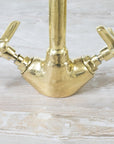 Unlacquered Brass Gooseneck Brass Faucet