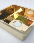 Unlacquered Brass Kitchen Sink