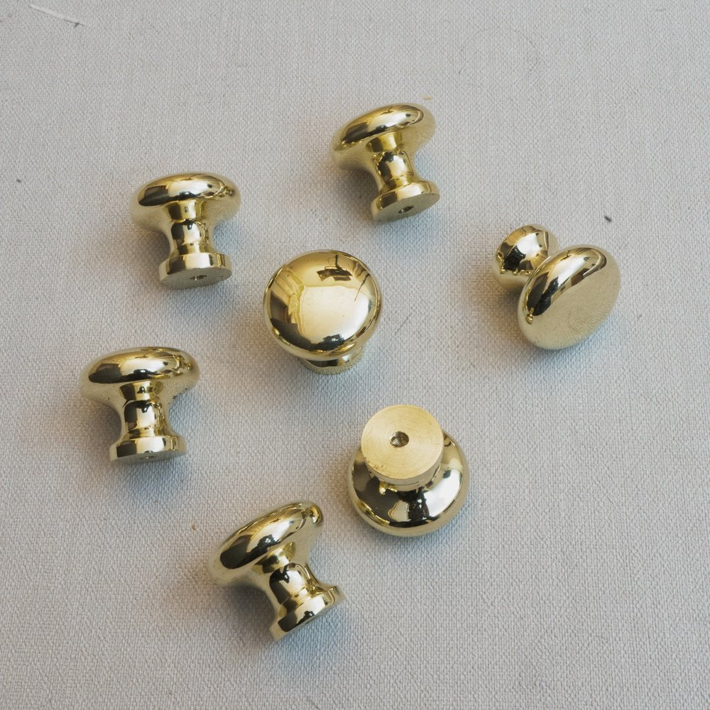 Unlacquered Brass knobs