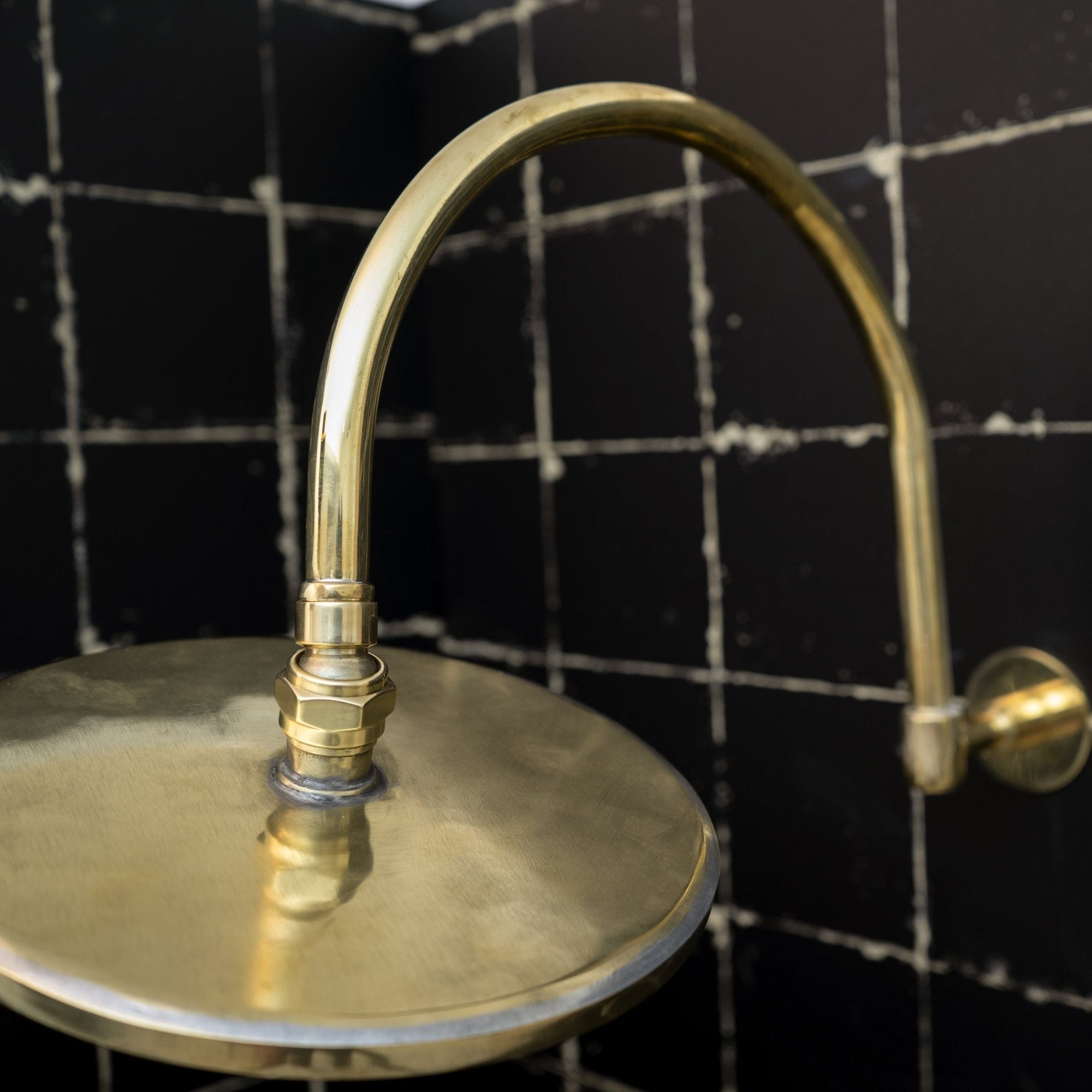 Unlacquered Brass Solid Brass Shower Head And Tub Filller