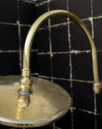 Unlacquered Brass Solid Brass Shower Head And Tub Filller