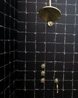 Unlacquered Brass Solid Brass Shower Head And Tub Filller