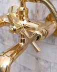 Unlacquered Brass Bath Tub Filler