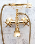 Unlacquered Brass Bath Tub Filler