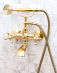 Unlacquered Brass Bath Tub Filler