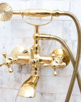 Unlacquered Brass Bath Tub Filler