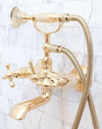 Unlacquered Brass Bath Tub Filler