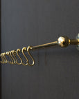 Unlacquered Brass Wall Mount Pot Rack